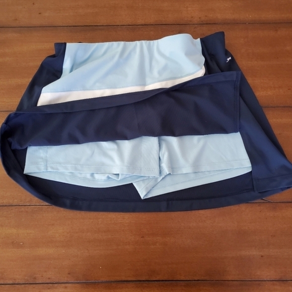 Slazenger Navy Blue Golf Skirt Skort Sport Women's Medium M Wicking Breathable - Picture 6 of 10